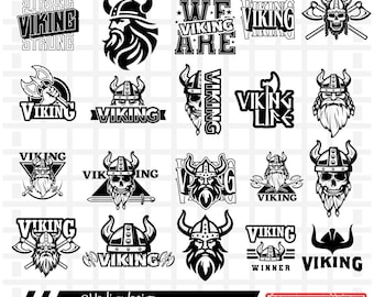Vikings SVG, 20 Vikings SVG Bundle, Vikings Svg Cricut, Cutfile, Vikings School Mascot, Vikings Soccer, Pompom, Basketball, Football, PNG