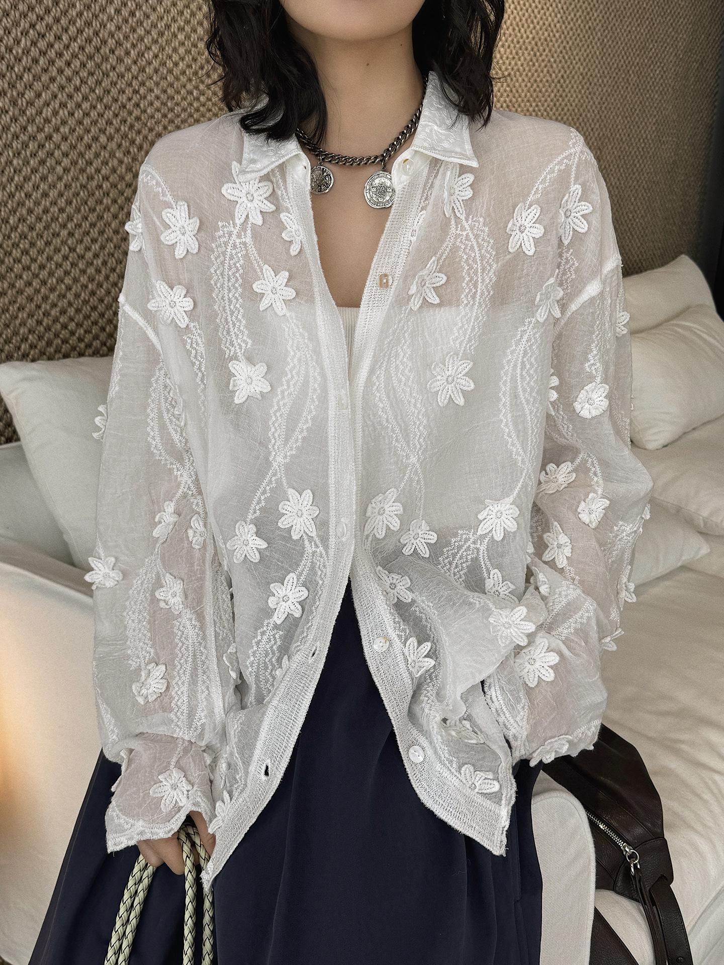 See Through Flower Shirt - Etsy