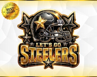 Steelers PNG, sublimazione clipart del giorno della partita della squadra di calcio - Design Steelers Team Football, maglietta Steelers, file PNG (download digitale)