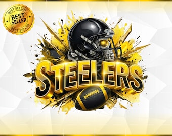 Steelers PNG, sublimazione clipart del giorno della partita della squadra di calcio - Design Steelers Team Football, maglietta Steelers, file PNG (download digitale)