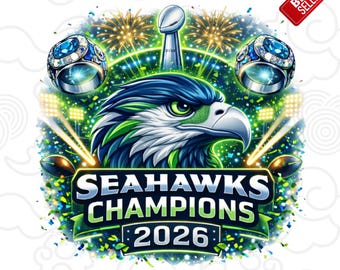 Seahawks Champions PNG, clipart football, sublimation Game Day (téléchargement numérique)