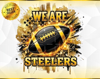 Steelers PNG, football club Game Day Clipart Sublimation - Design Steelers Team Football, Steelers T-Shirt, File Png (Digital Download)