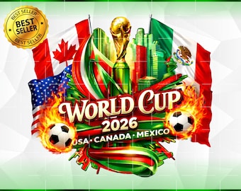World Cup 2026 PNG, USA Canada Mexico, Sublimation Design (Digital Download)