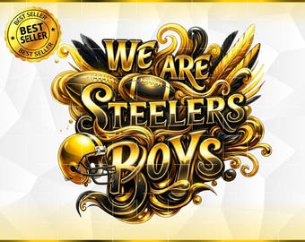 Steelers PNG, sublimazione clipart del giorno della partita della squadra di calcio - Design Steelers Team Football, maglietta Steelers, file PNG (download digitale)