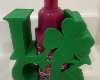 3D Printed Luck Shamrock Soap Holder | St. Patrick's Day Decor