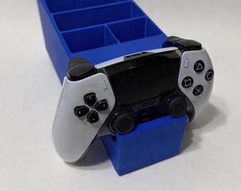 PS5 Controller Stand & Remote Holder | PlayStation Controller Holder | Gaming Desk Organizer | Controller Dock