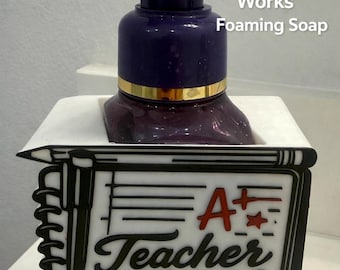 Bath & Body Works Foaming Soap Holder | Teacher Notebook Decor | PLA 3D Printed Sink Accessory