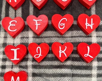 Heart Initial Straw Topper | Personalized Stanley Cup Charm (A-Z)