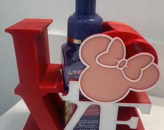 Mouse Bow LOVE Soap Holder | Bath & Body Works Foaming Soap Decor