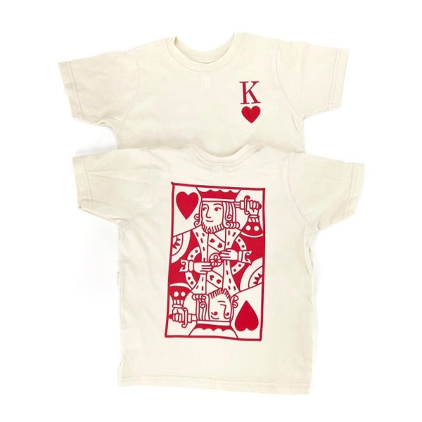 King of hearts Toddler Valentines Day Shirt, Kid Valentines Day Shirt, Valentine Day, Valentines Shirt, Boy valentines day shirt, Lover boy