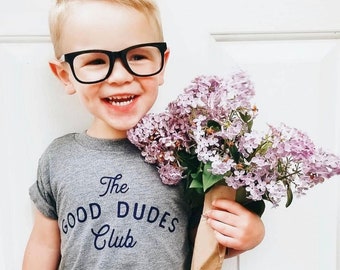 The Good Dudes Club Tee, Kids Tshirt, Boys Clothing, Vintage t shirt, toddler shirt, birthday shirt, baby boy, new brother, new baby