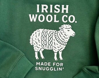 Kids St Patricks Day Shirt, Irish Wool Co. Sheep Tee