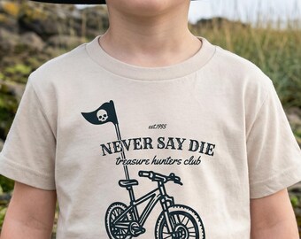 Never Say Die Toddler Shirt: 80s Retro Movie Tee
