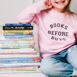 Books Before Boys Sweatshirt image 1