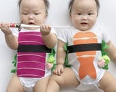 Disfraz de bebé, mono de sushi, disfraz divertido de bebé, disfraz de sushi de atún y camarones, disfraz divertido de bebé, frikismo infantil, disfraz de comida, regalos