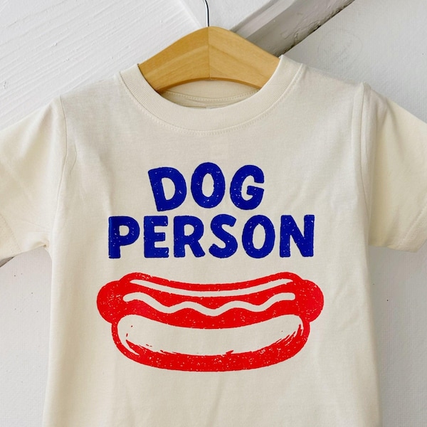 Dog Person T-Shirt: Funny Hotdog Graphic, 4th of July Cookout Tee
