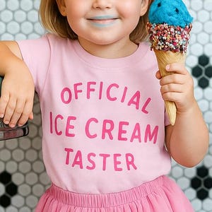 Ice Cream Birthday Girl Shirt: Official Taster Tee
