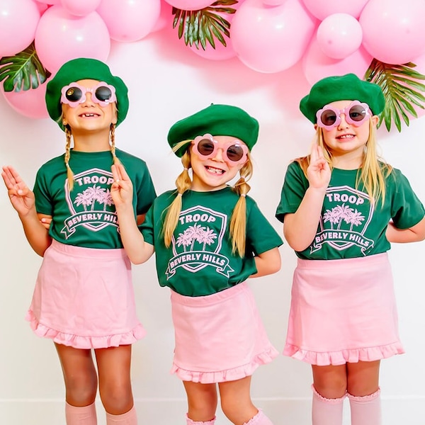 Troop Beverly Hills T-Shirt: Green Kids Tee, 80s Movie Nostalgia