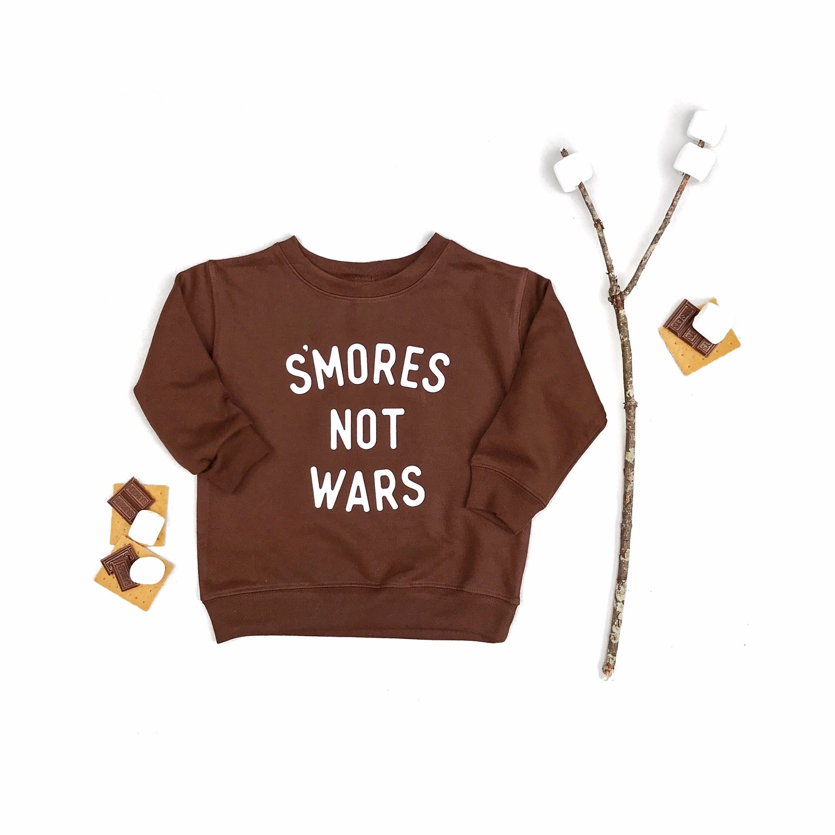 S'mores Not Wars Kids Pullover: Cozy Campfire Sweatshirt