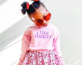Tiny Dancer Pullover: Pink & Purple Sweatshirt - Ballerina Gift