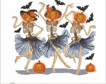 Dancing Skeleton Png, Halloween Png, Halloween Costume, Pumpkin Png, Retro Halloween Png, Spooky Season Png, Pumpkin, Halloween Skeletons