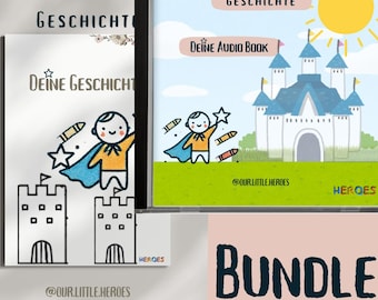 Storia personalizzata + audiolibro | Il tuo bambino come personaggio principale | Regalo per bambini | Libro per bambini con nomi | audiolibro personalizzato