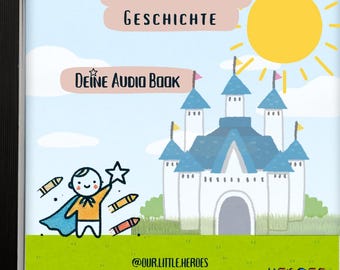 Audiolibro personalizzato | Il tuo bambino come un eroe | Libro per bambini in formato audio | Idea regalo per ragazzi e ragazze | Audiolibro individuale con nome