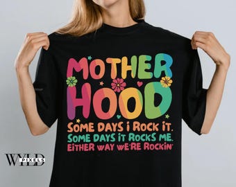 Retro Motherhood PNG: Funny Mom Quote Sublimation Design (Digital Download)