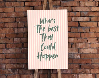 Motivational Quote Wall Art Print, Dorm Decor (Digital Download)