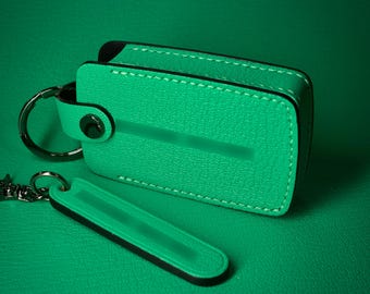 Funda de cuero para llave de coche hecha a mano para LAND ROVER