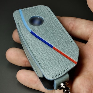 Funda de cuero para llavero BMW hecha a mano: para llave nueva