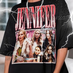 JENNIFER LAWRENCE Bootleg Shirt, Jennifer Lawrence Retro Tees, Katniss Star T-Shirt, Action Longsleeve, Jennifer Lawrence Sweater #saf