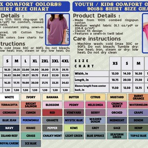 a poster showing different colors of clothing