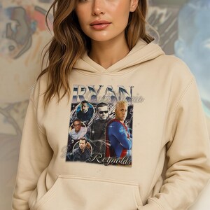 Koszulka RYAN REYNOLDS Bootleg, koszulki retro Ryan Reynolds, koszulka z gwiazdą Deadpool, koszulka komediowa z długim rękawem, sweter vintage Ryan Reynolds #saf zdjęcie 6