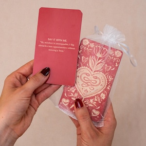 40 Affirmation and Shadow Work cards | Spiritual Oracle Deck for Self Love, Healing and Manifestation | Spiritual Gift for Women