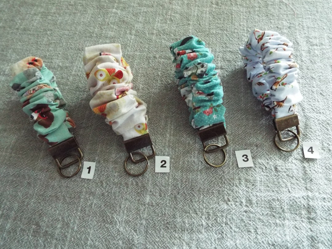Scrunchie Key Wristlet...key Fob - Etsy