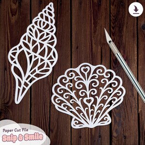 Shell SVG Bundle - Sea Clipart for Cricut & Silhouette, DXF Files, PDF ...