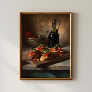 Italian Kitchen Wall Art, Trendy Vintage Prints, Kitchen Aesthetic Decor, Perfect Gift for Food Lovers