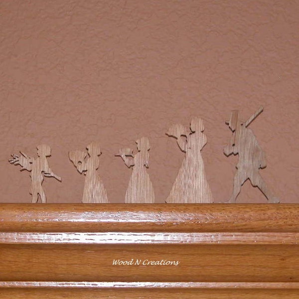 Thanksgiving Holiday Home Decor - Pilgrim Family of Five for Home or Office Display