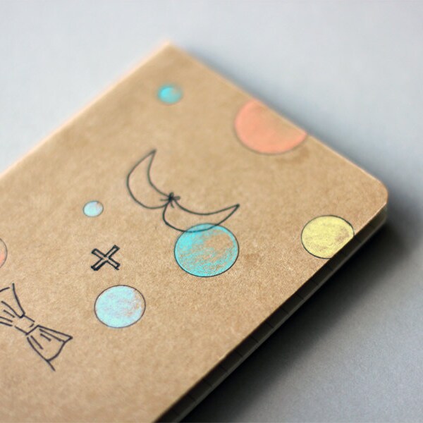 Hand Drawn Pocket Journal Cahier Notebook (Moleskine) - me and you - Illustration