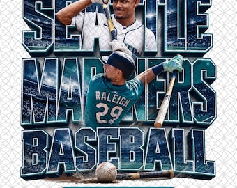 Mariners Baseball Team PNG: sublimatieontwerp (digitale download)