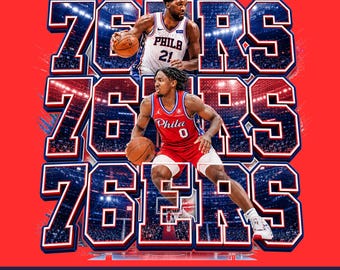 76ers png, basketbalclipart, gamedagontwerp (digitale download)