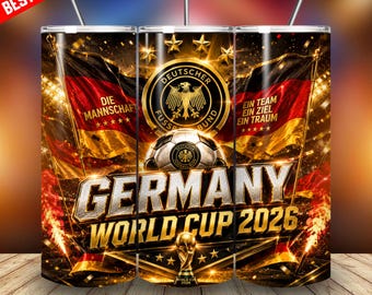 Duitsland voetbal Florian Wirtz Tumbler Wrap PNG 20oz WK voetbal 2026 sublimatieontwerp,Duitsland WK 2026 voetbal sublimatie ontwerp png