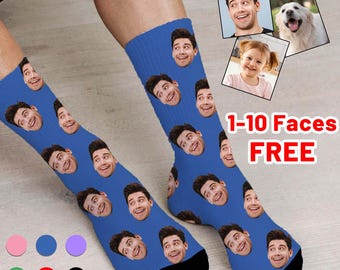 Custom Face Socks -Custom Photo Sock, Custom Socks, Personalized Socks, Custom Printed Socks, Picture Socks, Fathers Day Gift, Socks for Dad