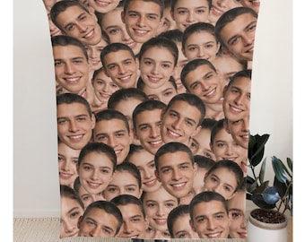 Custom Photo Flannel Blanket, Custom Face Blanket, Personalized Blanket, Blanket for Kids, Birthday Gift Blanket, Cozy Flannel Blanket