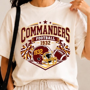 Commanders Souvenir Football PNG SVG, Support DTF Seamless Football Design, Games Day Sublimation (Digital Download).