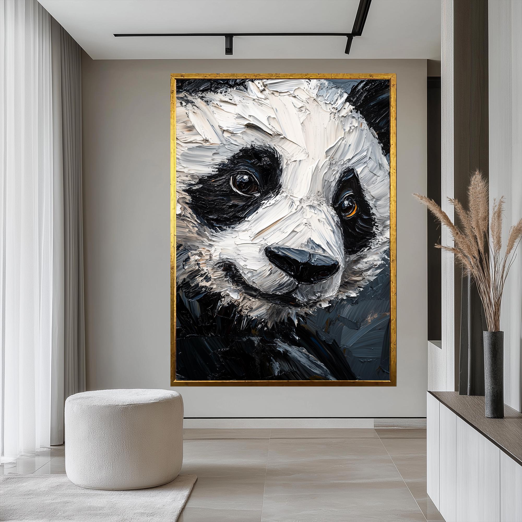 Papier Peint Mural 3D Autocollant – Panda Et Carte Du Monde, Décoratif, Pour Toutes Pièces