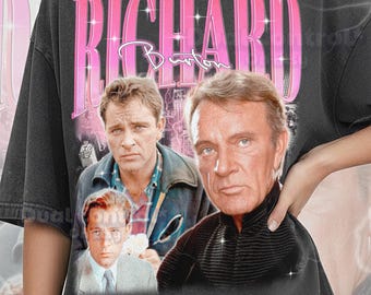 Richard Burton 90s Vintage Retro Bootleg Richard Burton Shirt, Classic Hollywood Legend Tee, Iconic Actor Fan Gift #ari