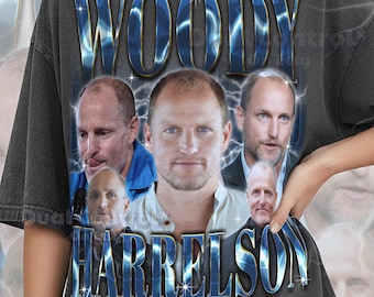 Maglietta di Woody Harrelson, maglietta vintage retrò anni '90 di Woody Harrelson, maglietta grafica della leggenda di Hollywood, abbigliamento per fan dell'attore iconico, #tpc