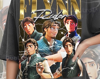 Flynn Rider Shirt, 90s Vintage Retro Bootleg Smoldering Thief T-Shirt, Kingdom Rogue Graphic Tee, Lost Princess Hero Fan Shirt, #saf